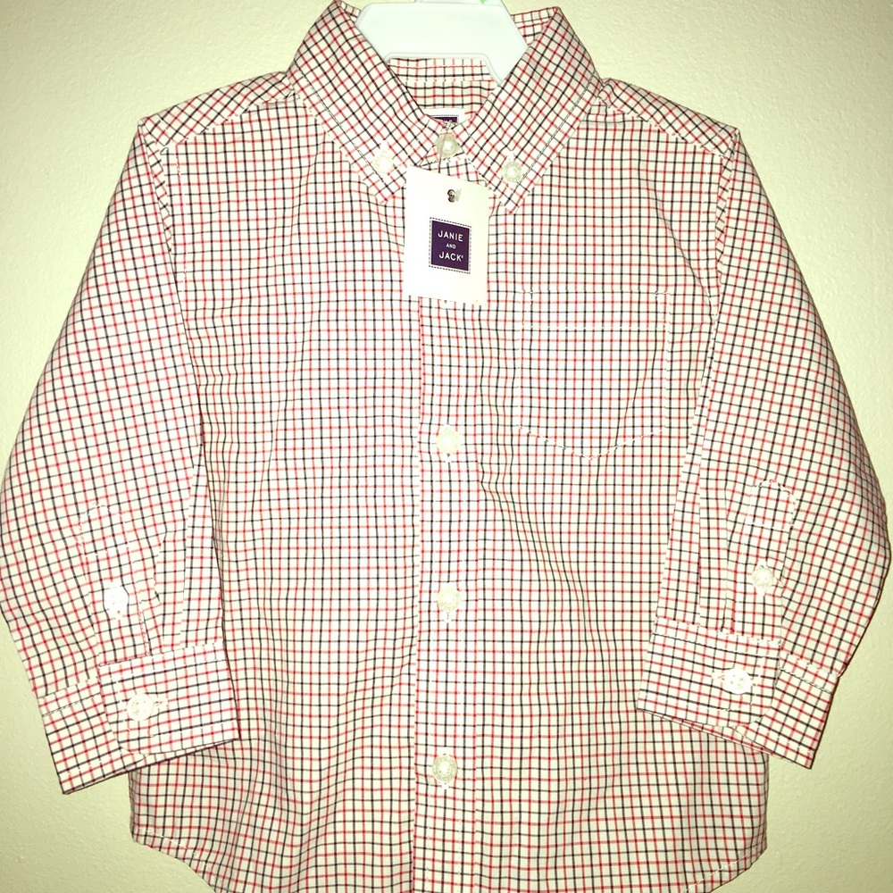 JANIE & JACK BUTTON DOWN BABY SHIRT